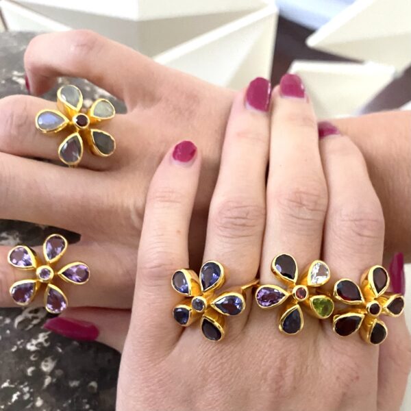 Bague Flower Power - Création Ethnic Chic Paloma Stella